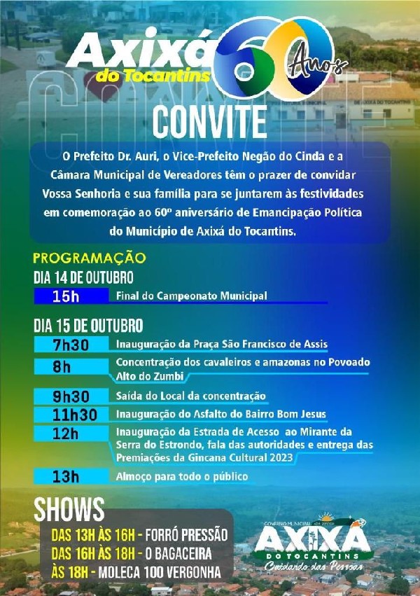 Axixá do Tocantins 60 Anos!